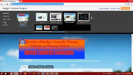 Blogger new interface Lecture 11