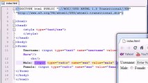 ---XHTML and CSS Tutorial - 41 - Check Boxes -u0026 Radio Buttons
