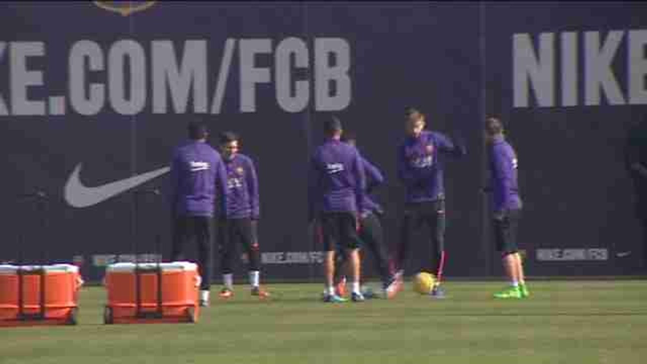 Barcelona prepare for Malaga at Tito Vilanova ground