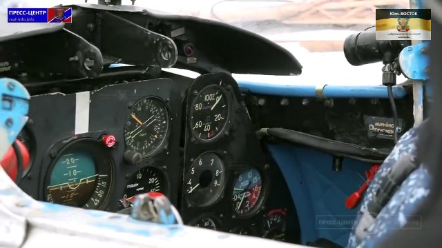 Штурмовик СУ-25 и самолет Л-29 ополченцы ДНР ЛНР 29.01.2015