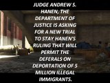 DOJ Seeks To Stay Judge Hanen's Immigration Ruling.