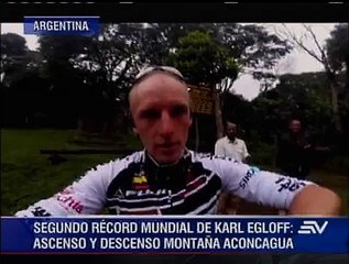Karl Egloff en el Aconcagua