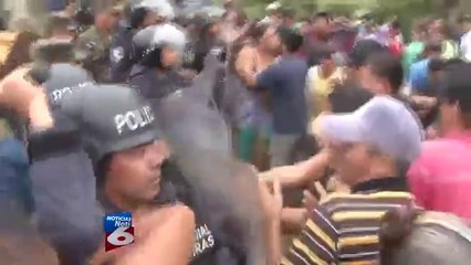 Violento desalojo en el norte de Honduras
