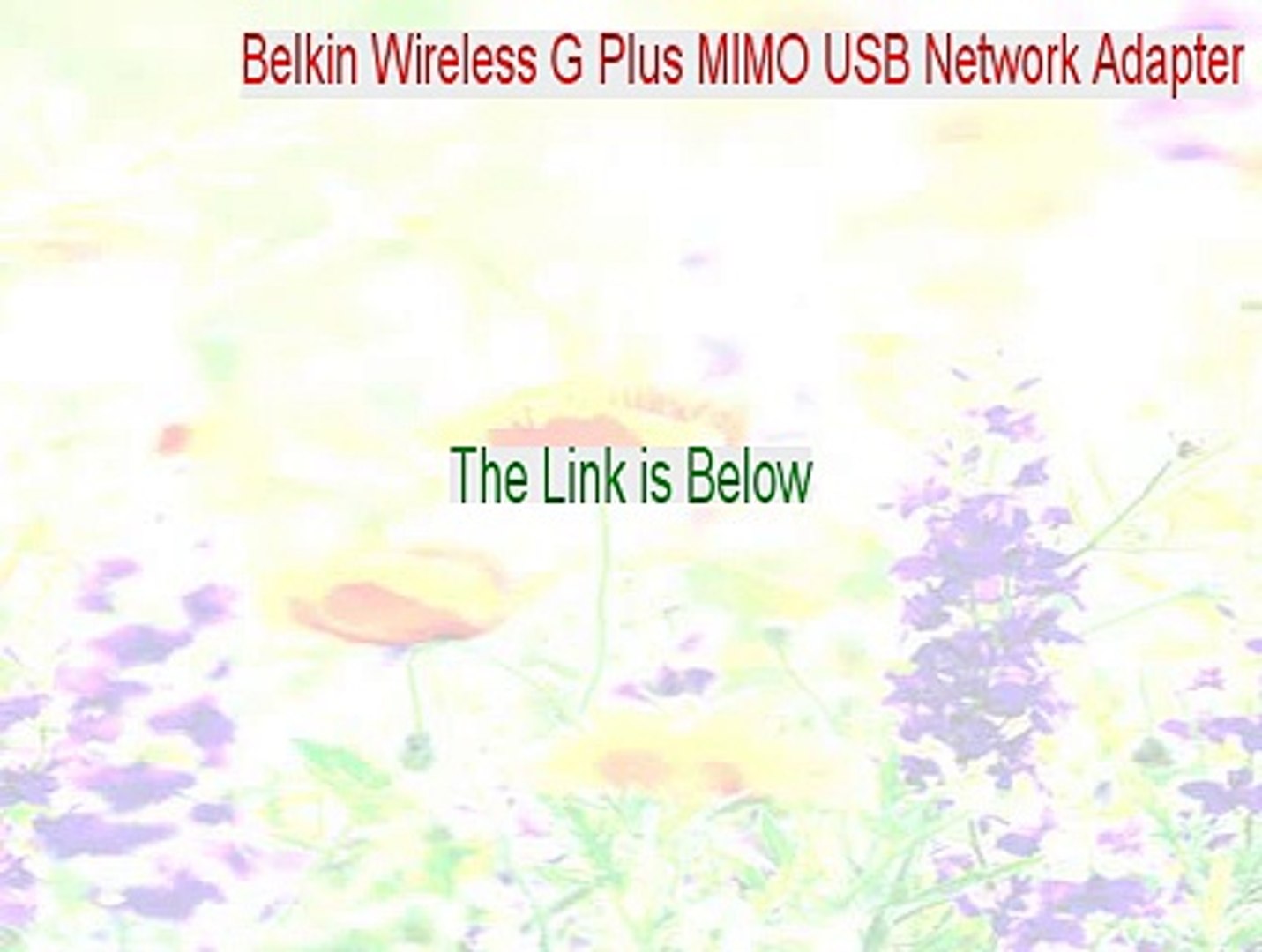 Belkin Wireless G Plus MIMO USB Network Adapter Cracked - belkin wireless g  plus mimo usb network adapter driver windows xp (2015) - video Dailymotion