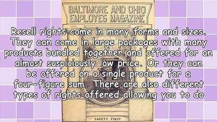 Making Money Through Product Resell Rights