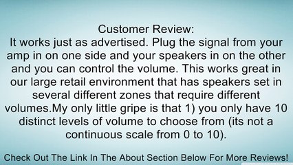 Atlas Sound AT10 10W Auto Transformer Stainless Steel Review