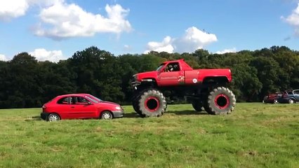 Crushing Cars In A Monster Truck