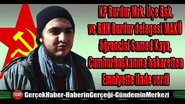 Cumhurbaşkanına hakaretten ifade verdi