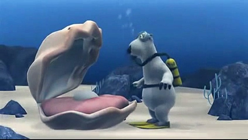 very funny bear cartoon in scuba diving 2015