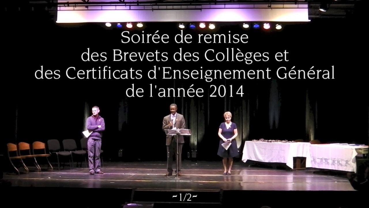 Collège Fernand GREGH, Remise des Diplômes 2014, 1-2