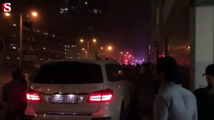 Dubai'deki meşale kulesi'nde yangın paniği
