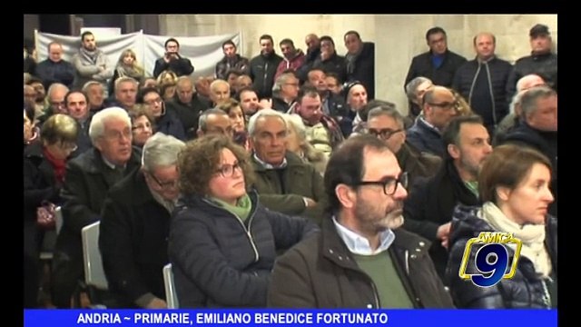 ANDRIA | Primarie, Emiliano benedice Fortunato
