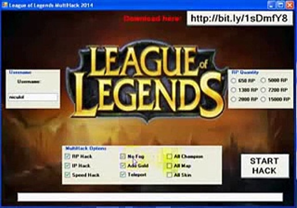 League Of Legends RP hack February 2015 NEW UPDATE December JUIN February 2015 NO SURVEY