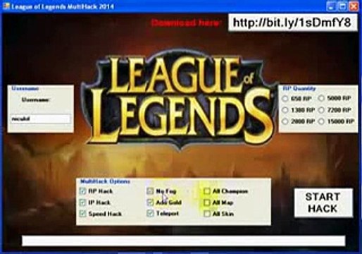 League Of Legends RP hack February 2015 NEW UPDATE December JUIN February 2015 NO SURVEY