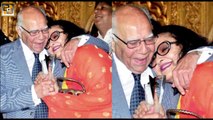 Ram Jethmalani KISSES Leena Chandavarkar (Kishore Kumar's wife)