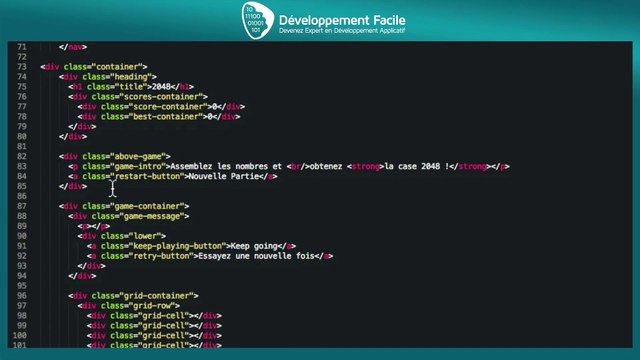 Créez le fameux jeu 2048 en JavaScript HTML5 avec le code source complet et commenté