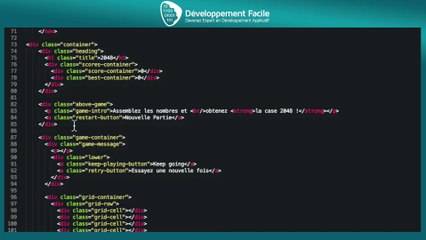 Créez le fameux jeu 2048 en JavaScript HTML5 avec le code source complet et commenté