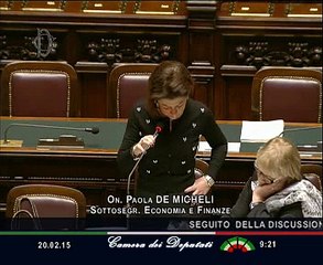 Roma - Camera - 17^ Legislatura - 379^ seduta (20.02.15)