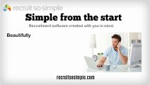 Online Recruitment Software by Recruit So Simple