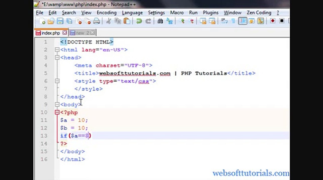 Php tutorials-16- Comparison operators in php in Urdu & Hindi