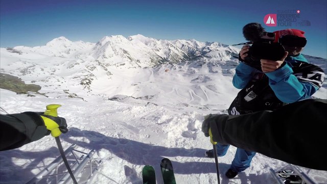 GoPro Run of George Rodney (USA) - Swatch Freeride World Tour 2015 Fieberbrunn Kitzbueheler Alpen by The North Face staged in Vallnord-Arcalis Andorra