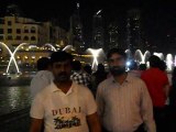 Sheikh Abdul Rehman at Dubai Burj Ul Khalifa Water Dance