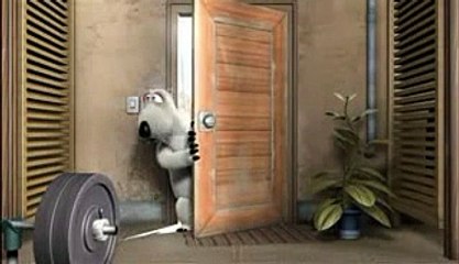 Bernard The polar bear in gym 2015