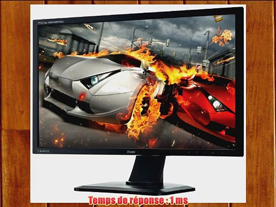 Iiyama Prolite GB2488HSU-B1 Ecran Gamer  24 PC LED Full HD 144 Hz 1920 x 1080 1 ms VGA/DVI/HDMI/USB/Jack