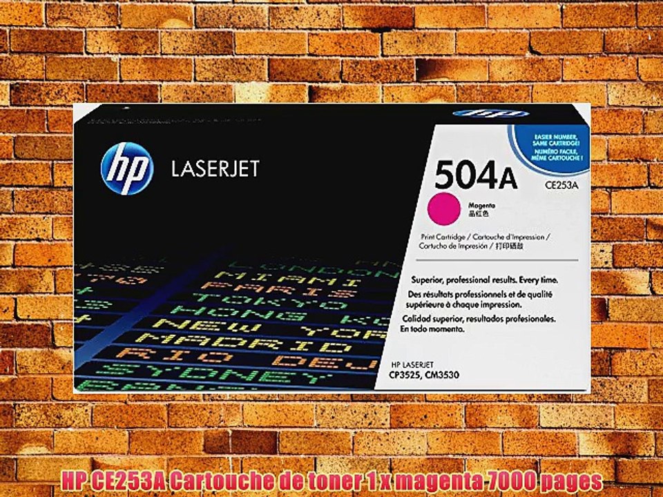 HP CE253A Cartouche de toner 1 x magenta 7000 pages