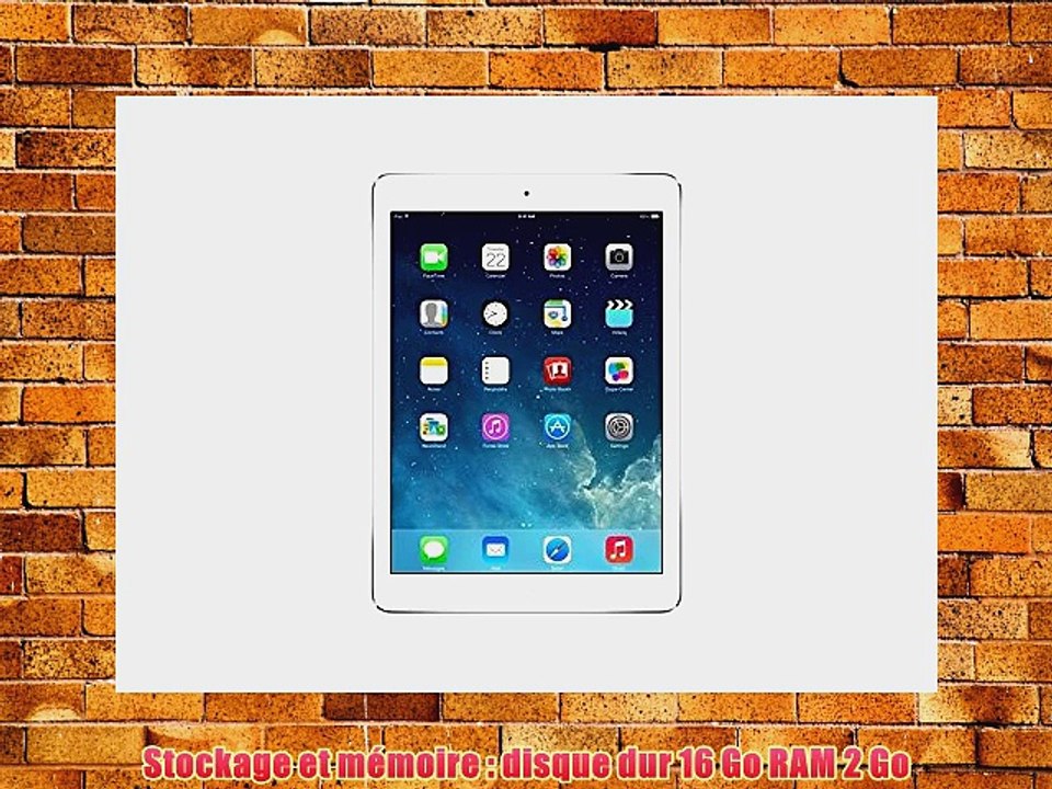 Apple iPad Air - 16 Go - Argent