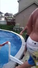 Kid breaks leg while trying to enter pool ORIGINAL __ Failsworld