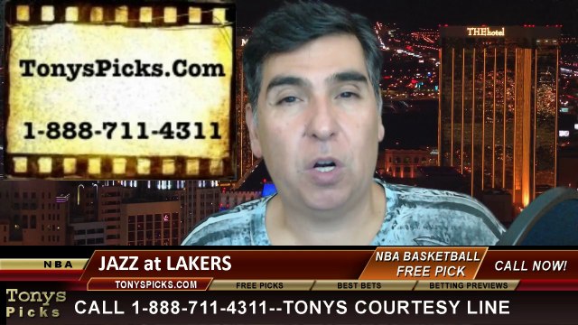 LA Lakers vs. Utah Jazz Free Pick Prediction NBA Preseason Pro Basketball Odds Preview 10-16-2014