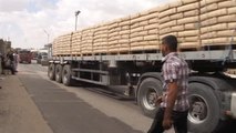 Gazze'ye İnşaat Malzemelerinin Girişi Başladı