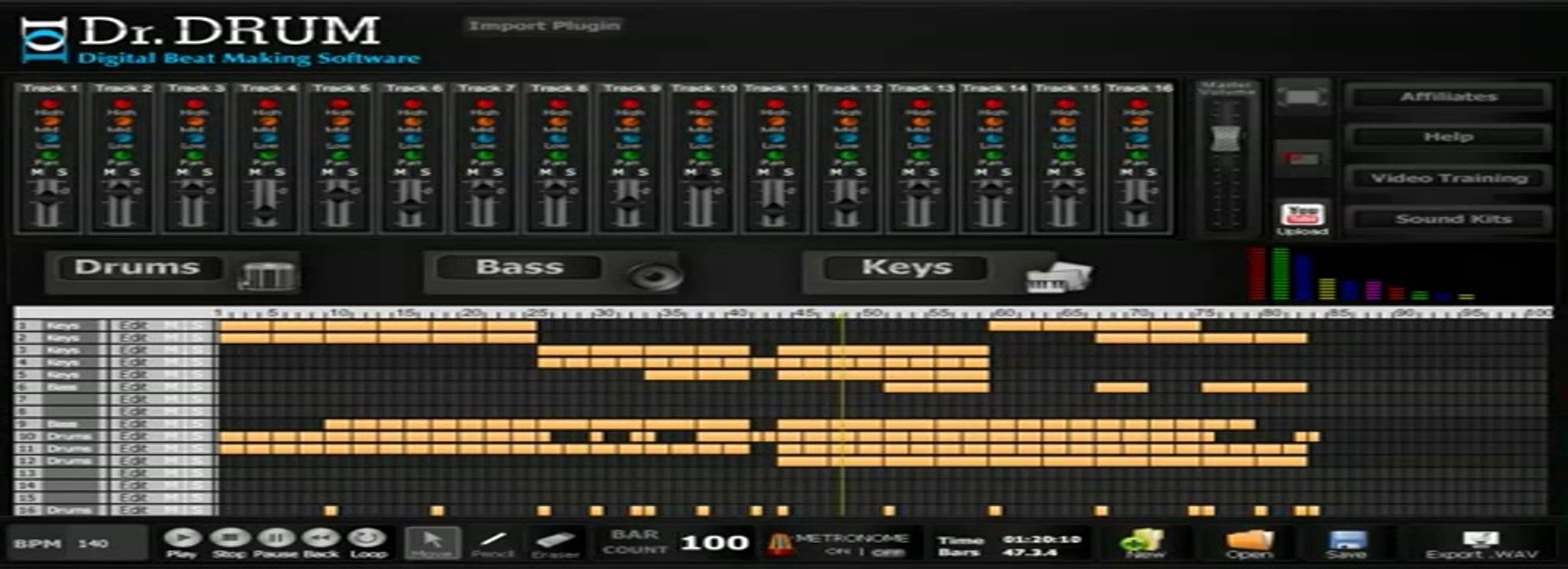 Dr Drum Beat Making Software Download - Free Online Studio Beat Creator