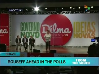 Brazil's Rousseff slightly ahead in most recent polls