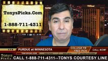 Minnesota Golden Gophers vs. Purdue Boilermakers Free Pick Prediction NCAA College Football Odds Preview 10-18-2014