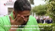 Man cries after seeing a young boy from Turkey memorize the Quran