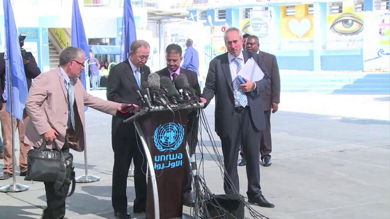 UN chief Ban visits Gaza after $5.4bn donor pledge