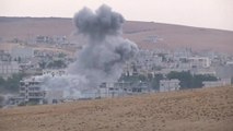 U.S.-led coalition launches 21 airstrikes near Kobani