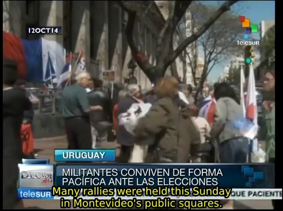 Uruguay: Opposing political parties share spaces to hold their rallies