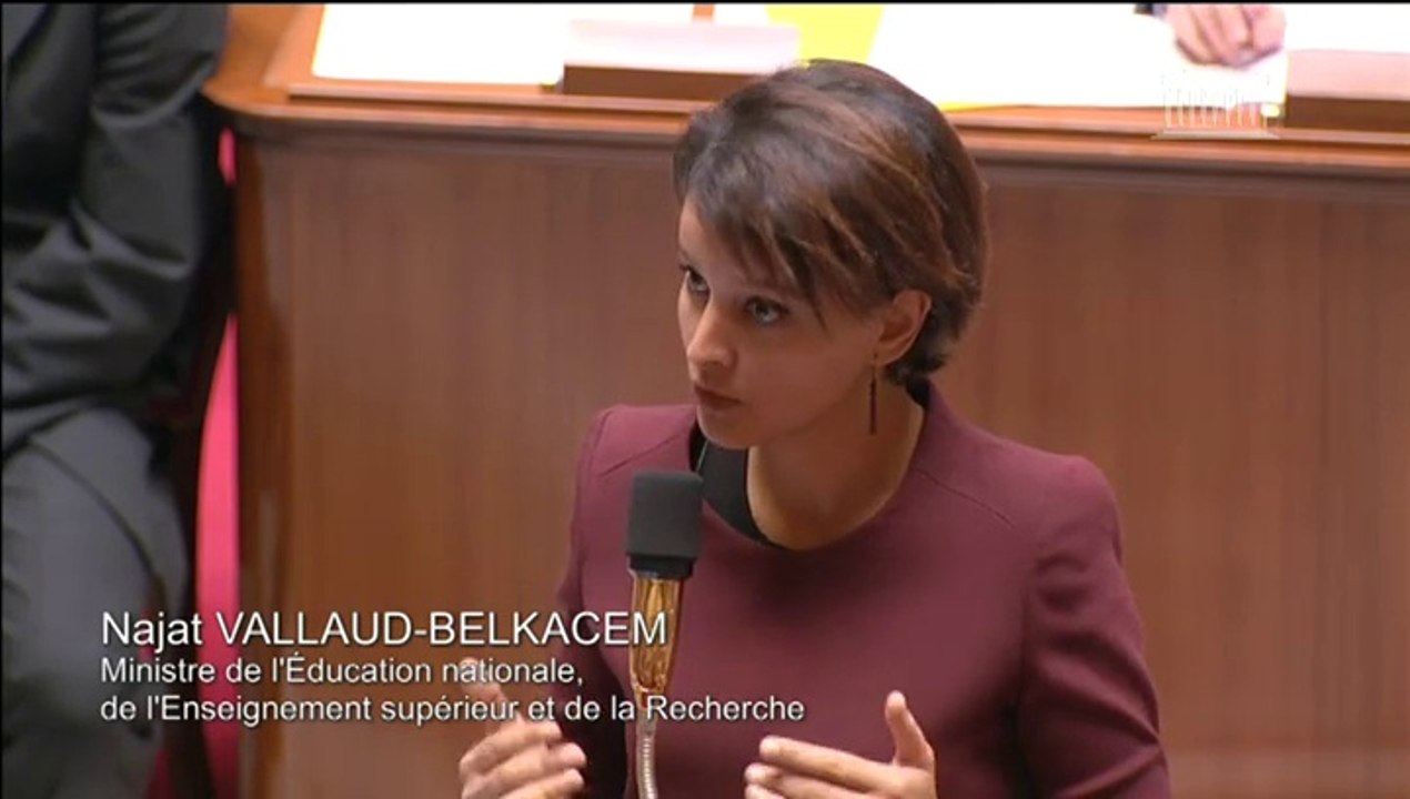 Concertation : Question au Gouvernement et réponse de Najat Vallaud-Belkacem