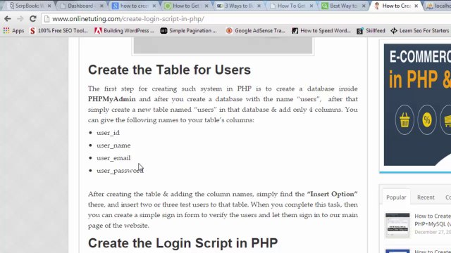 Creating a Login System in PHP (Tutorial)