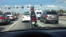 Motorcyclist Dances Like Nobody's Watching