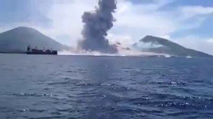 Mount Tavurvur Volcano Explosion