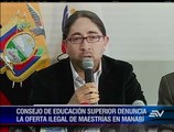 Denuncian oferta ilegal de maestrías en Manabí