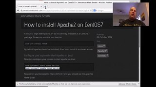 How to install Apache2 on CentOS7 by Johnathan Mark Smith