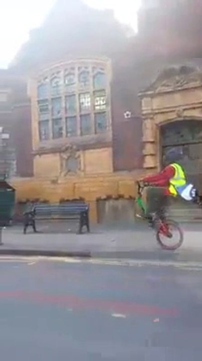 Weird Way Of Cycling On The Street