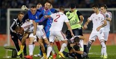 Sırbistan - Arnavutluk Maçı, Çıkan Olaylar Nedeniyle Tatil Edildi