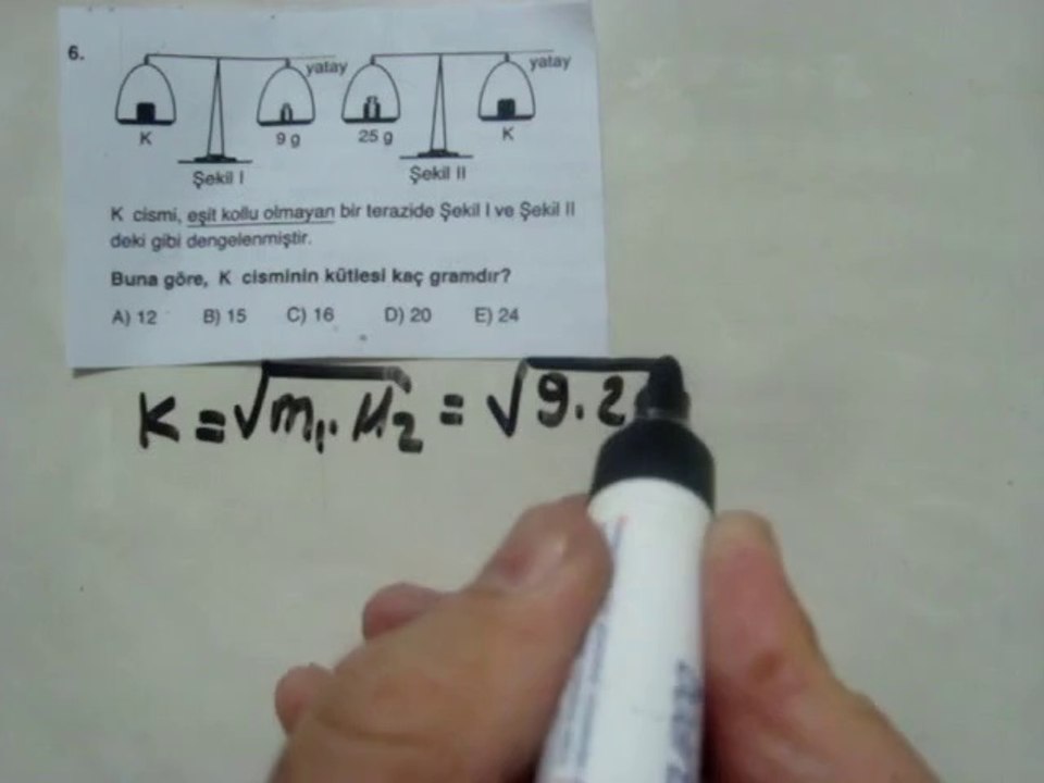 KÜTLENİN ÖLÇÜLMESİ  TEST 3  SORU 6