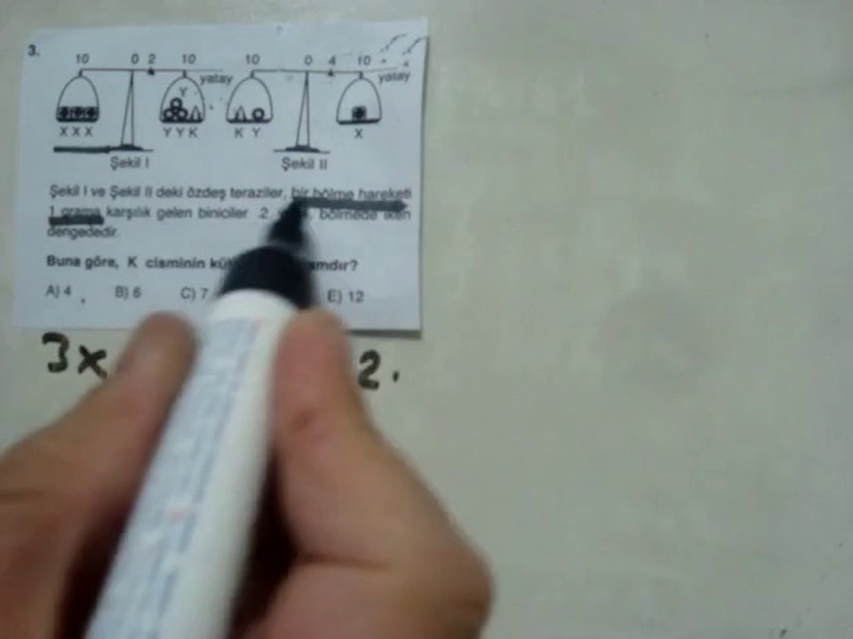 KÜTLENİN ÖLÇÜLMESİ  TEST 3  SORU 3